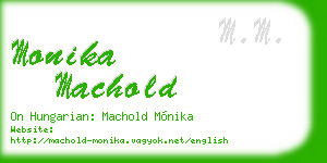 monika machold business card