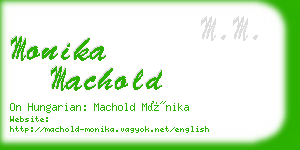 monika machold business card